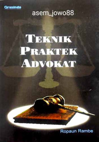 Image of Teknik Praktek Advokat